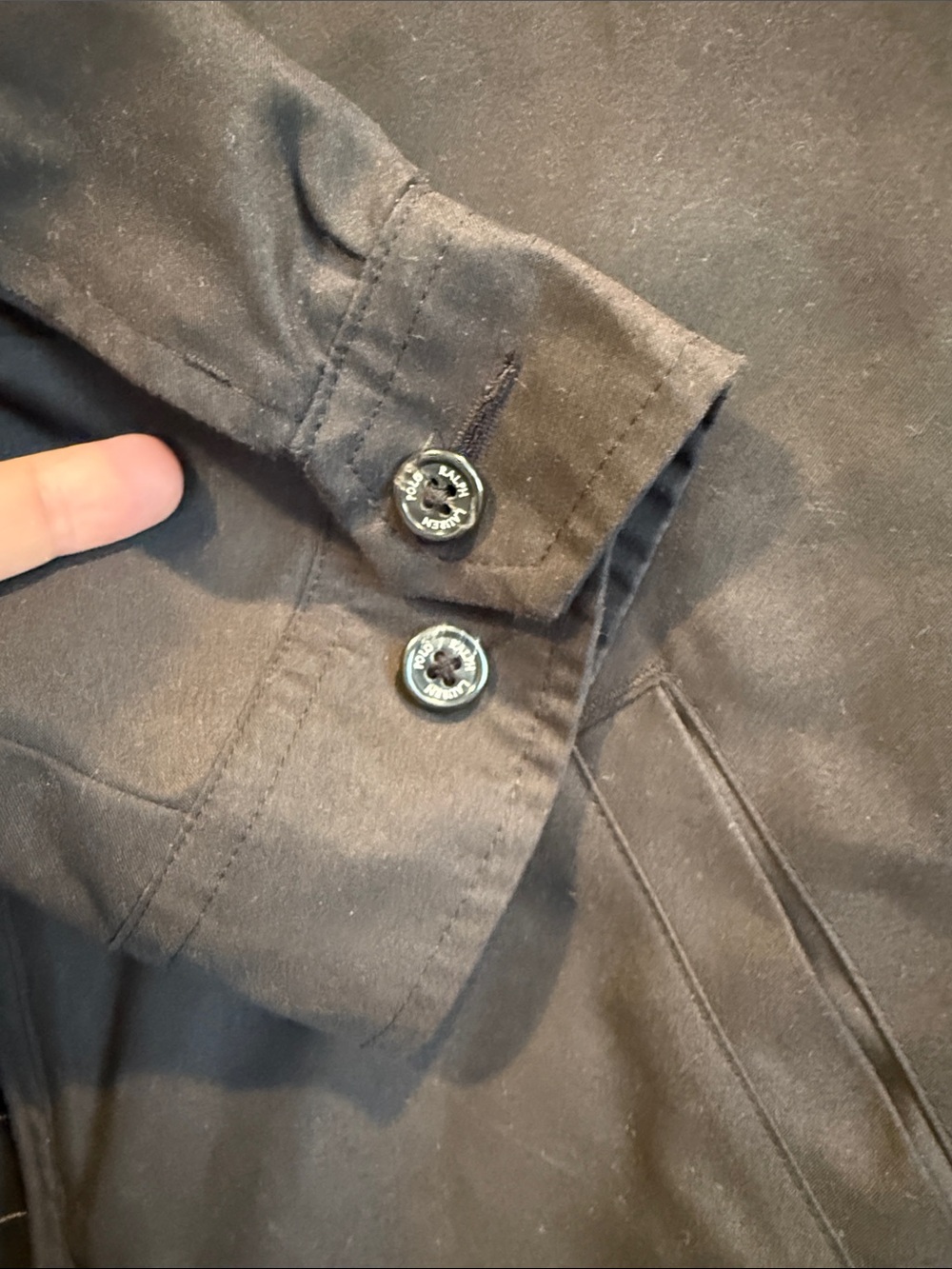 Polo by Ralph Lauren black Lightweight Zip Jacket with Pony Logo - Picture 5 of 8